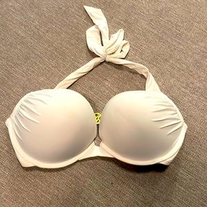 White Victoria’s Secret push up bikini top